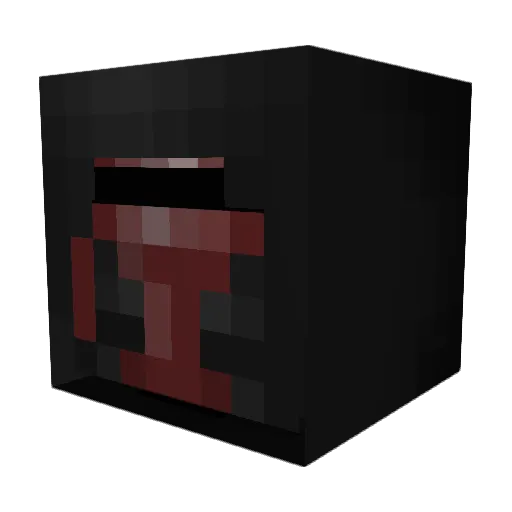 Jpilgrim Minecraft avatar head, 3D render