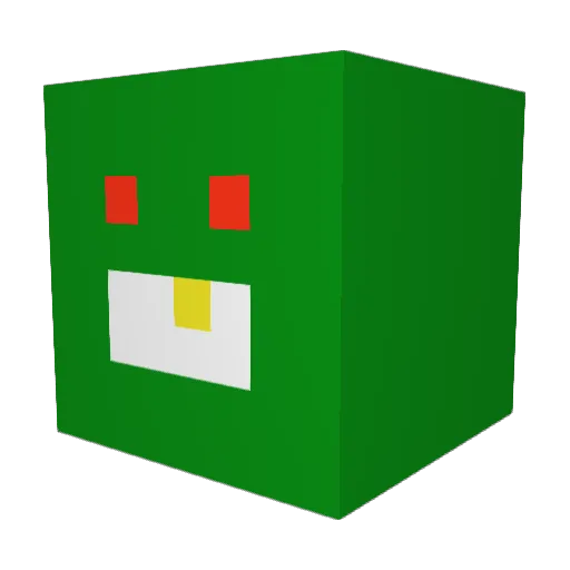 Jpl99 Minecraft avatar head, 3D render