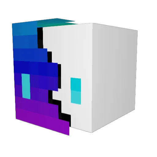 Jpmrdz Minecraft avatar head, 3D render