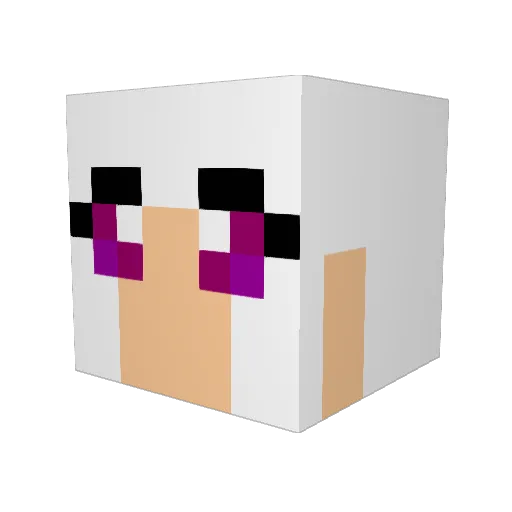 Jpows Minecraft avatar head, 3D render