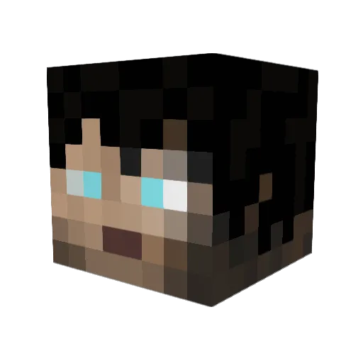 JprimeX Minecraft avatar head, 3D render