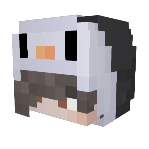 Jqkic Minecraft avatar head, 3D render