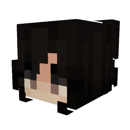 Jqmanju Minecraft avatar head, 3D render