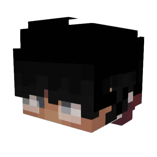 Jqriss Minecraft avatar head, 3D render