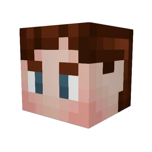 Jqshua Minecraft avatar head, 3D render