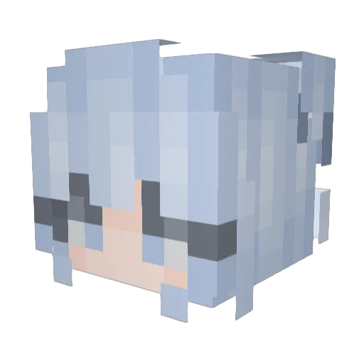 Jqsie Minecraft avatar head, 3D render