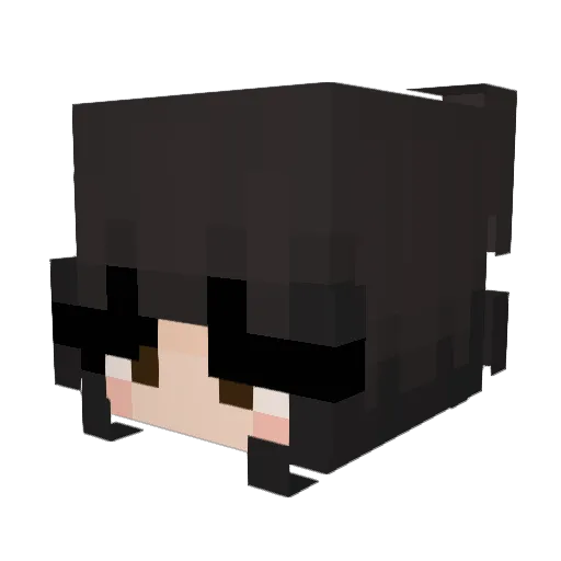Jqylynn Minecraft avatar head, 3D render