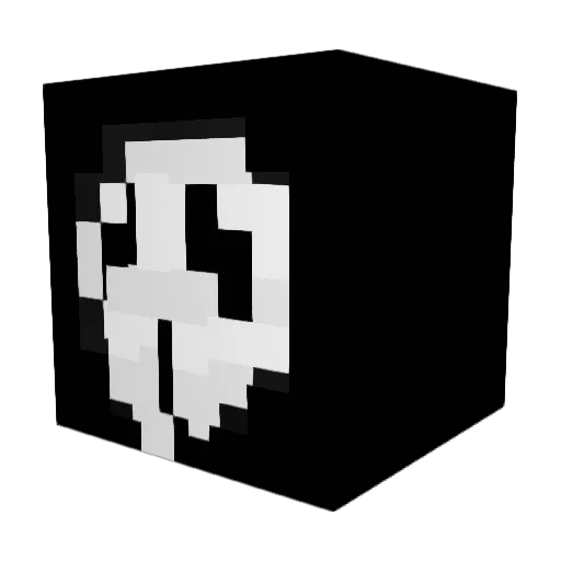 Jr2niche Minecraft avatar head, 3D render