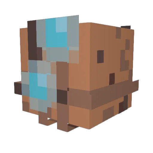 JrAvvak Minecraft avatar head, 3D render