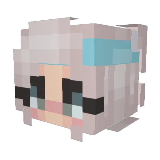 JrOrigame Minecraft avatar head, 3D render
