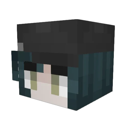 JrTheAgent Minecraft avatar head, 3D render