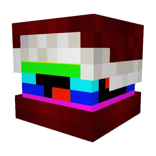 JrY99 Minecraft avatar head, 3D render