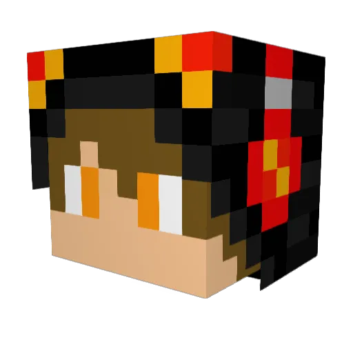 Jr_miner31 Minecraft avatar head, 3D render