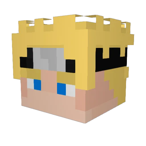 Jrambo5612 Minecraft avatar head, 3D render