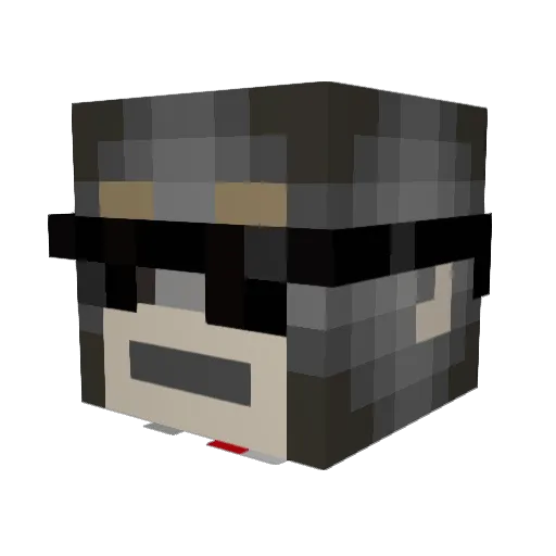 JravisScott Minecraft avatar head, 3D render