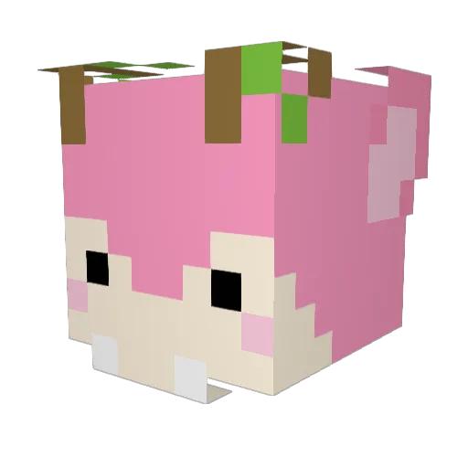 Jraygen Minecraft avatar head, 3D render