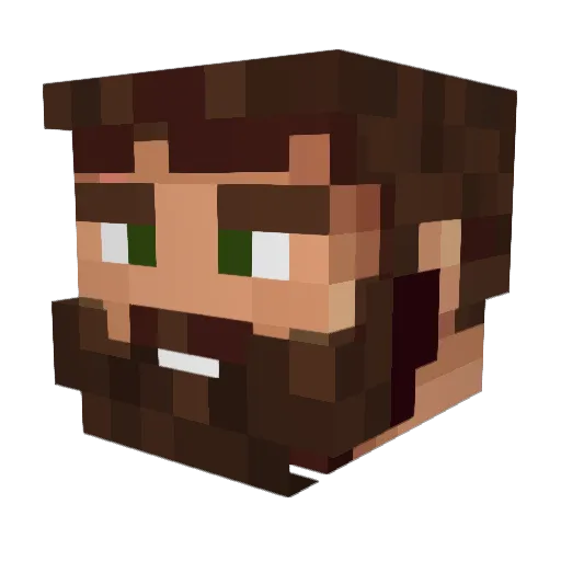 Jrbarce Minecraft avatar head, 3D render