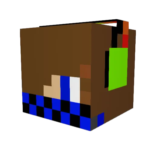 Jrdz239 Minecraft avatar head, 3D render