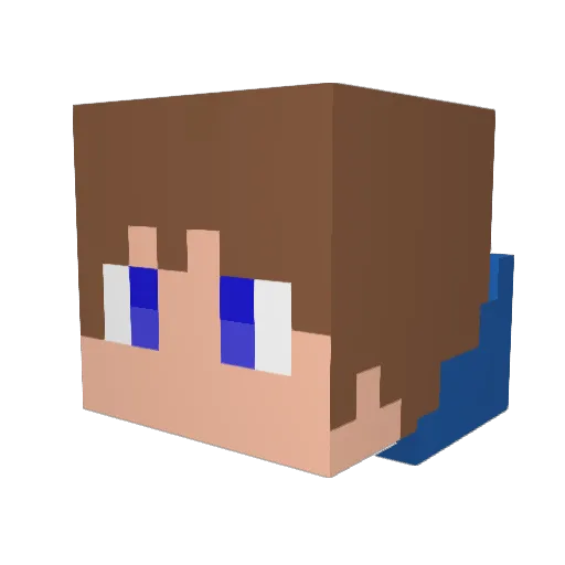 Jrlindo Minecraft avatar head, 3D render