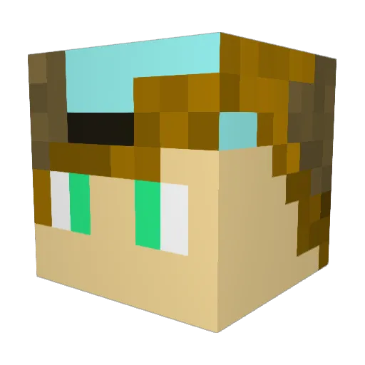 Jrocky321 Minecraft avatar head, 3D render