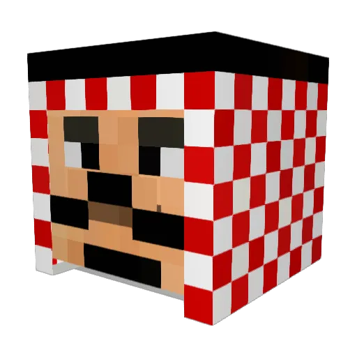JrokGG Minecraft avatar head, 3D render