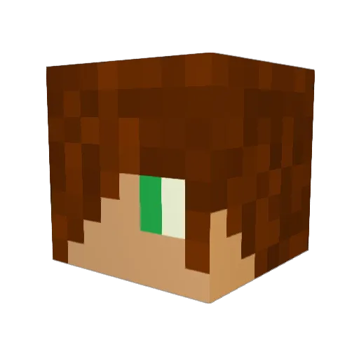 Jrspice Minecraft avatar head, 3D render