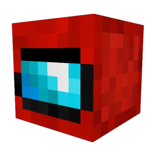 Jrugger Minecraft avatar head, 3D render