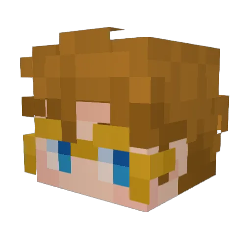 JryAL Minecraft avatar head, 3D render