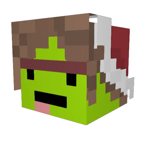 Jrzie Minecraft avatar head, 3D render