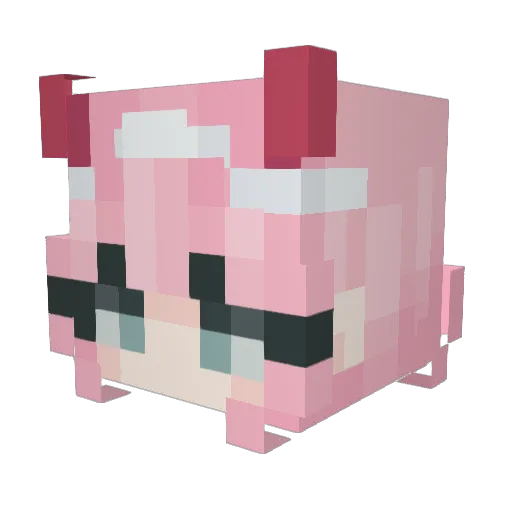 Js2x10 Minecraft avatar head, 3D render