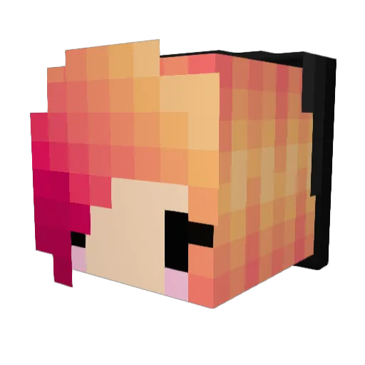 Js347 Minecraft avatar head, 3D render