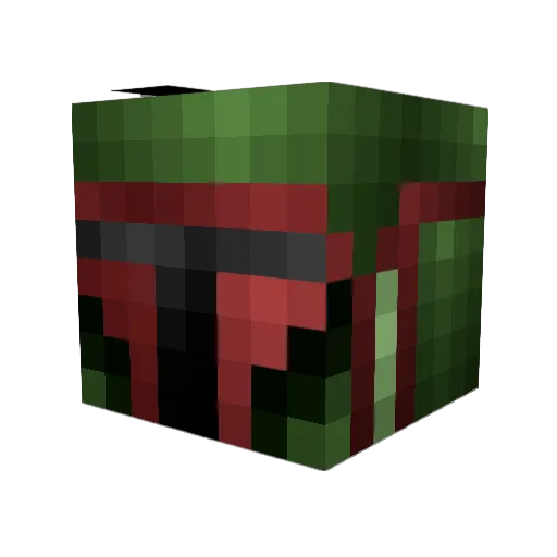JsA9 Minecraft avatar head, 3D render