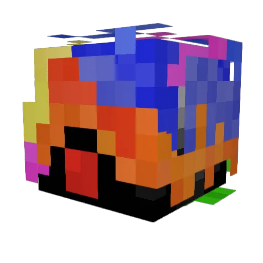 JsTruth Minecraft avatar head, 3D render