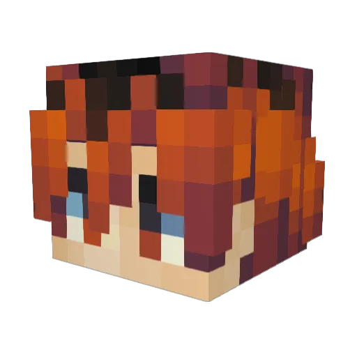 Jsa_ Minecraft avatar head, 3D render