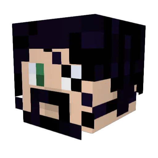 Jscar365 Minecraft avatar head, 3D render