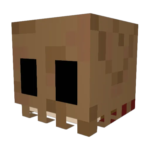 Jscuit Minecraft avatar head, 3D render