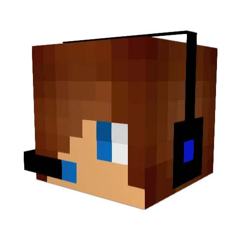 Jshere Minecraft avatar head, 3D render