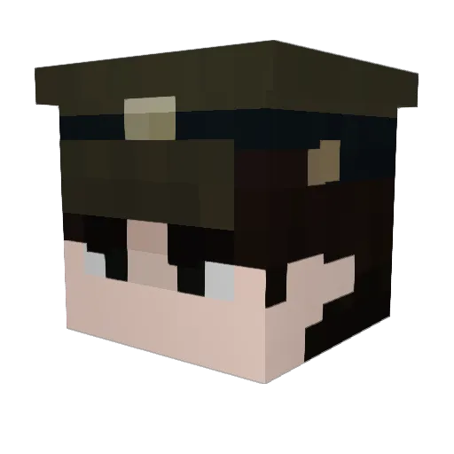 JshyMC Minecraft avatar head, 3D render