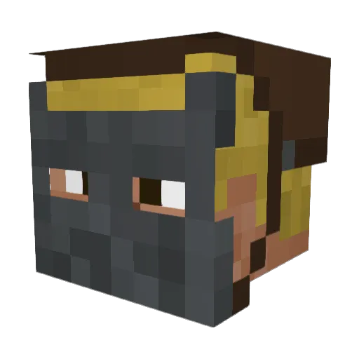 Jslonowski Minecraft avatar head, 3D render