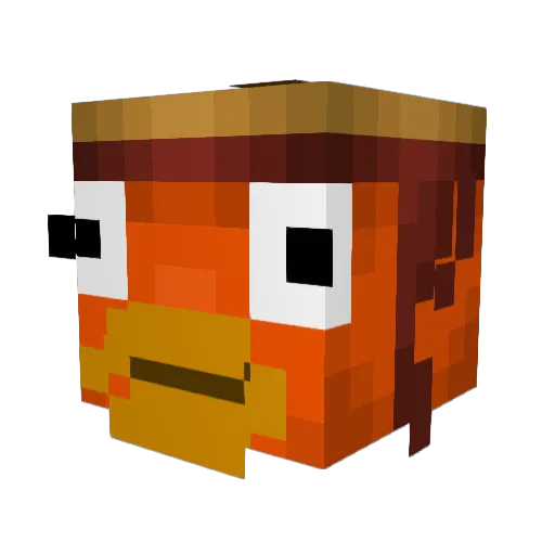 JsoDerDino Minecraft avatar head, 3D render