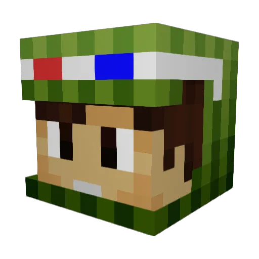Jsonn Minecraft avatar head, 3D render