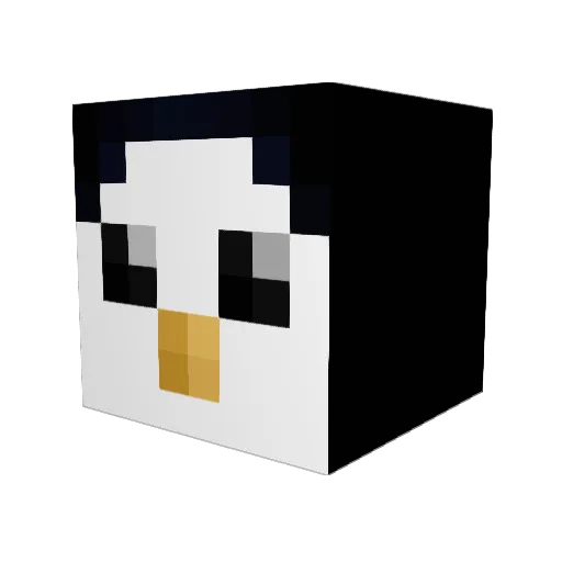 JsonxD Minecraft avatar head, 3D render