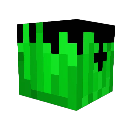 Jspcraft Minecraft avatar head, 3D render