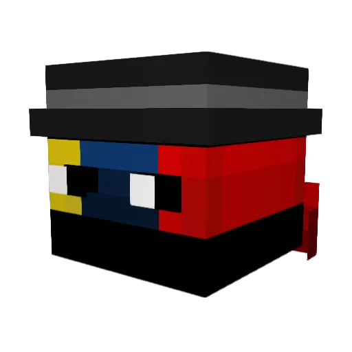 Jspring13 Minecraft avatar head, 3D render