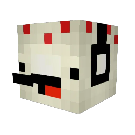 Jst_Nova Minecraft avatar head, 3D render