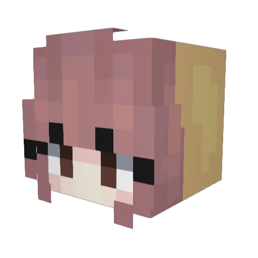 Jstallion Minecraft avatar head, 3D render