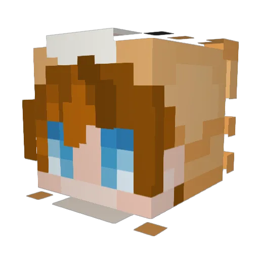 Jstar749 Minecraft avatar head, 3D render