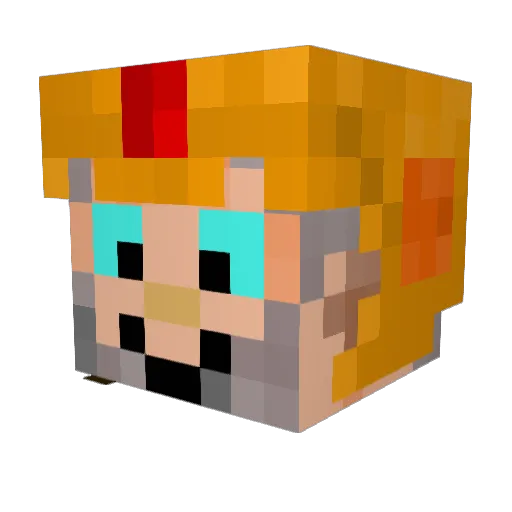Jstix42 Minecraft avatar head, 3D render