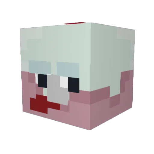 Jstnn__ Minecraft avatar head, 3D render