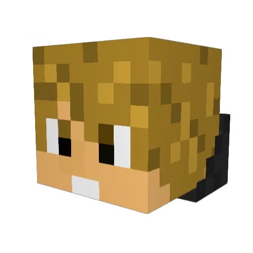 Jstrong4k Minecraft avatar head, 3D render
